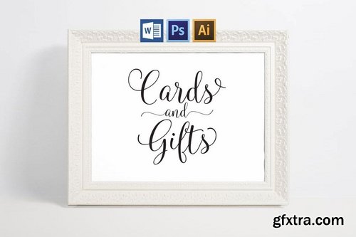 Cards and Gifts Sign Pack