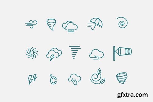 15 Wind Storm Icons