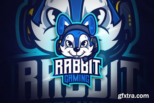 Rabbit Gaming - Mascot & Esport Logo