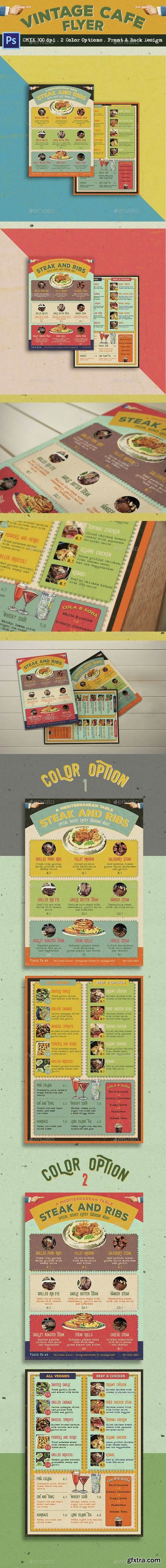 Graphicriver - Vintage Cafe Flyer 14886216