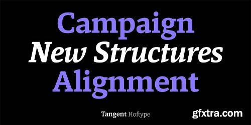 Tangent Font Family - 18 Fonts