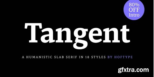 Tangent Font Family - 18 Fonts