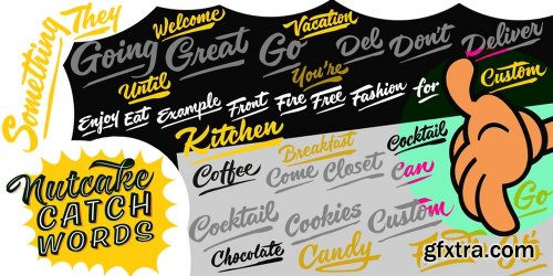 Nutcake CatchWords Font