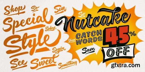 Nutcake CatchWords Font