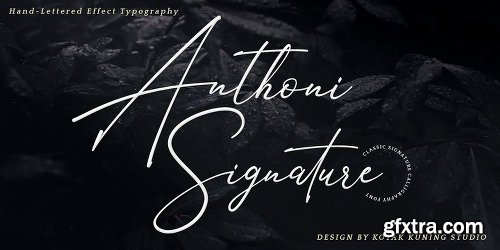 Anthoni Signature Font