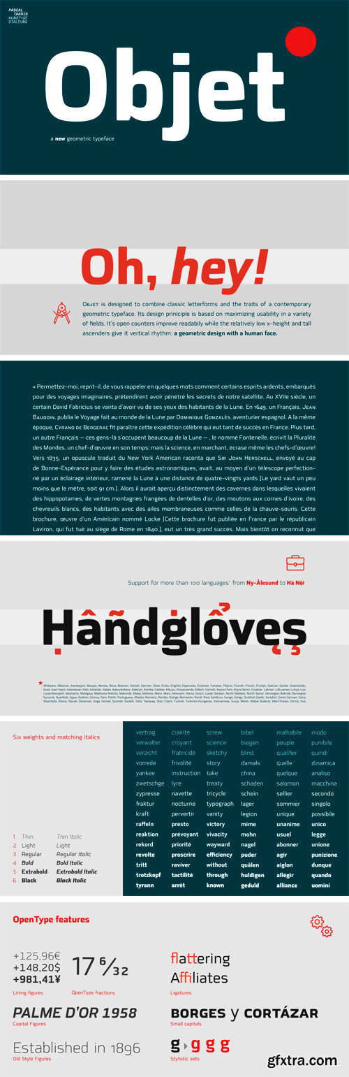 Objet Font Family