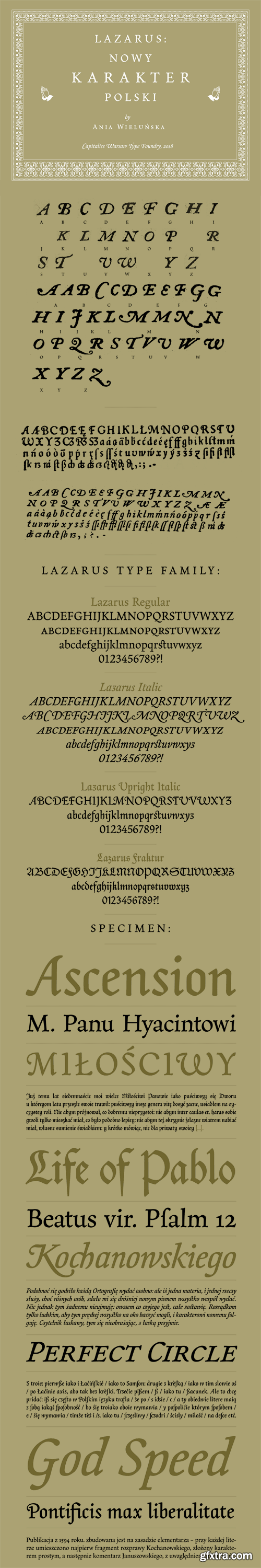 Lazarus Font Family