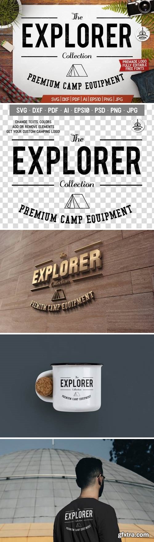 Vintage Outdoor Explorer Logo / Label Templates