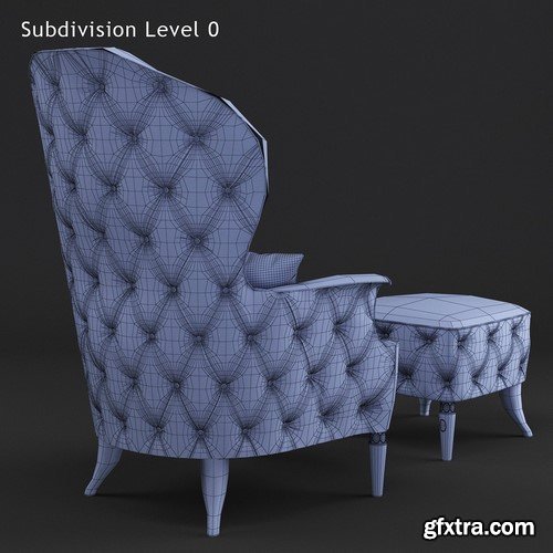 Visionnaire Alice Armchair 3D Model