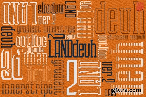 CM - LANDdeuh (Layered font Family) 3631844