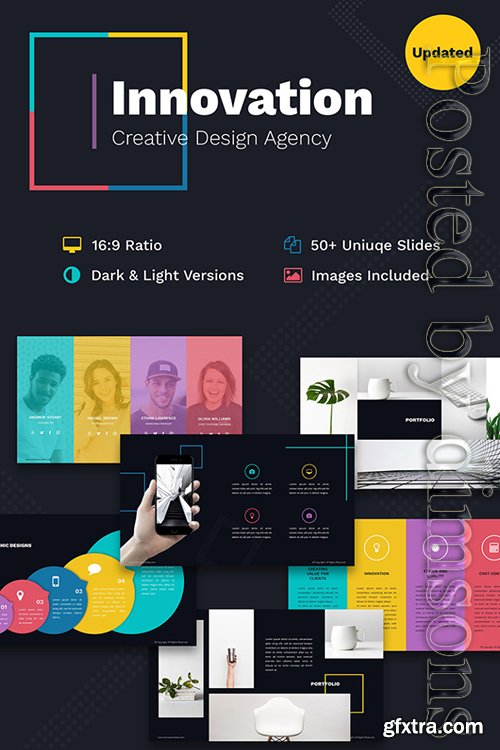 Innovation Creative PPT For Design Agency PowerPoint Template