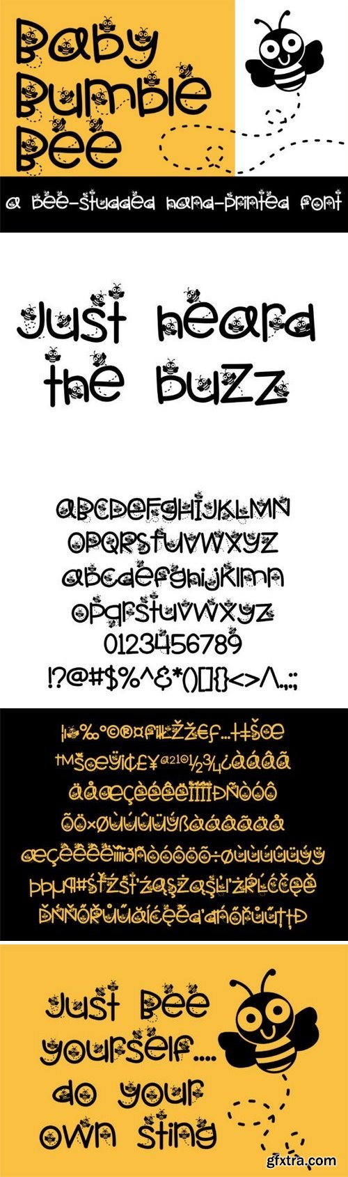 Baby Bumble Bee Font