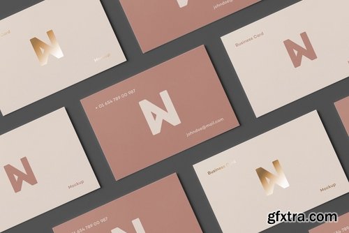 Bi-Fold Business Card Mock-up