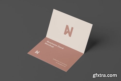 Bi-Fold Business Card Mock-up