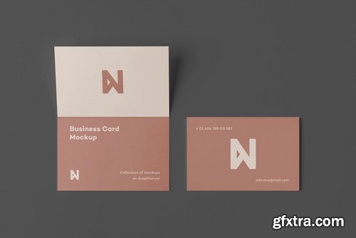 Bi-Fold Business Card Mock-up