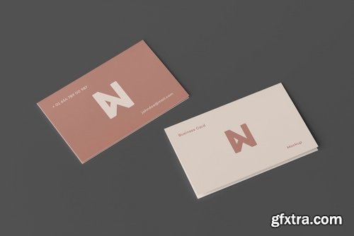 Bi-Fold Business Card Mock-up