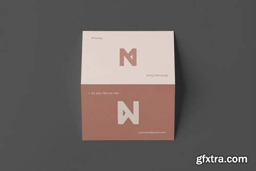 Bi-Fold Business Card Mock-up