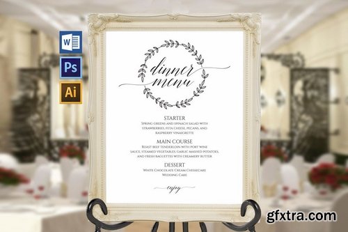 Wedding Menu Board Pack