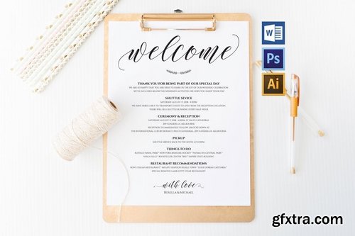 Wedding Itinerary Pack