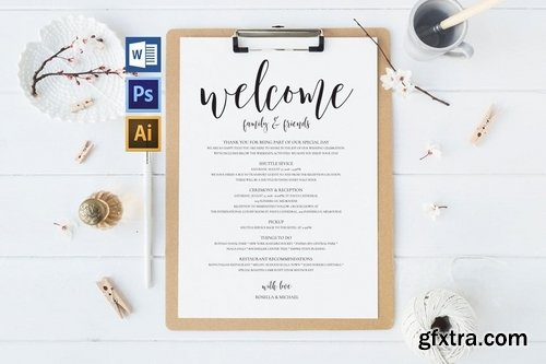 Wedding Itinerary Pack