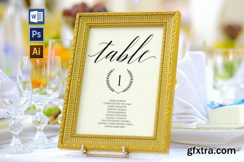 Wedding Seating Chart set