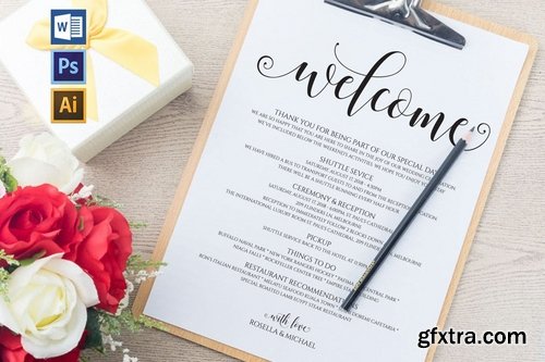 Wedding Itinerary Pack