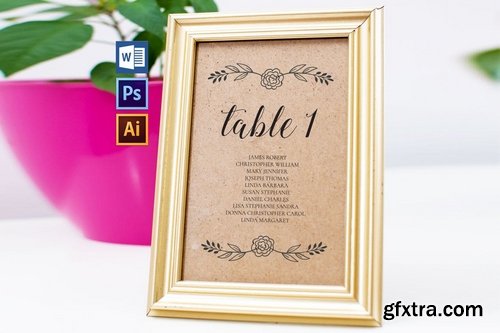 Wedding Seating Chart set