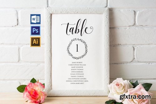 Wedding Seating Chart set