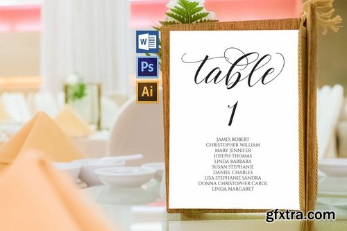 Wedding Seating Chart set