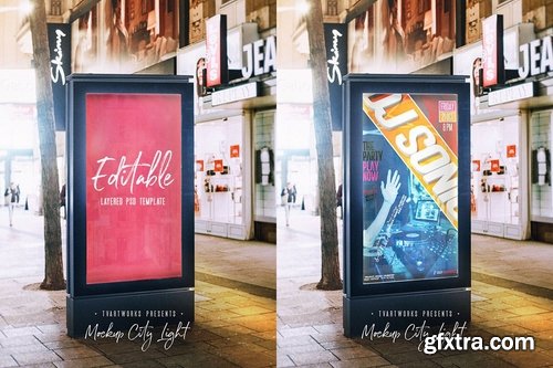 City Light Board Poster Mockup 06