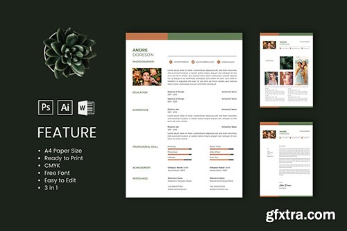 Professional CV And Resume Template Andre