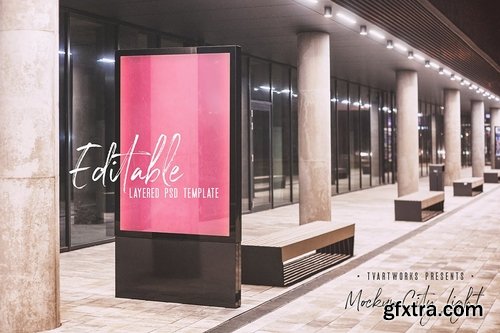 City Light Board Poster Mockup 10