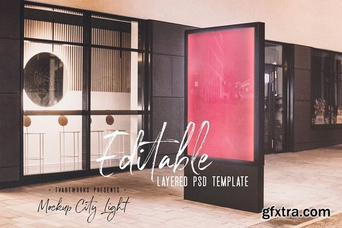 City Light Board Poster Mockup 08