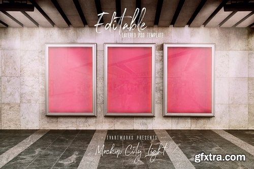 City Light Board Poster Mockup 11