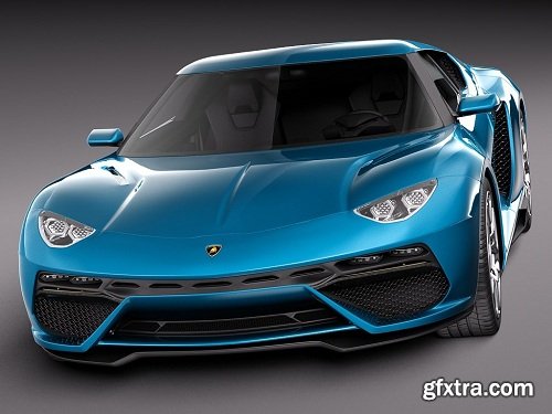 Lamborghini Asterion LPI 910-4 Concept 2014 3D Model