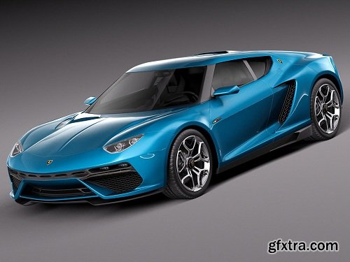 Lamborghini Asterion LPI 910-4 Concept 2014 3D Model