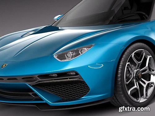 Lamborghini Asterion LPI 910-4 Concept 2014 3D Model