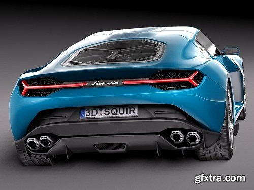 Lamborghini Asterion LPI 910-4 Concept 2014 3D Model