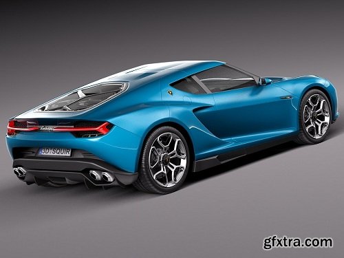 Lamborghini Asterion LPI 910-4 Concept 2014 3D Model