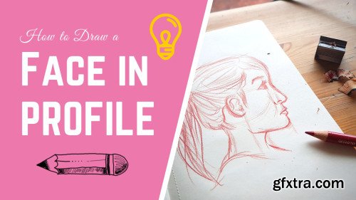 How to draw a face in profile