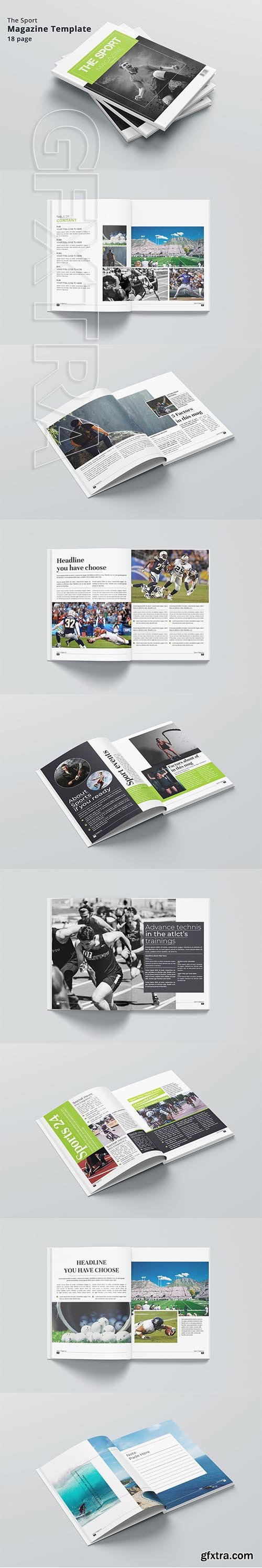 CreativeMarket - The Sport Magazine 3618780