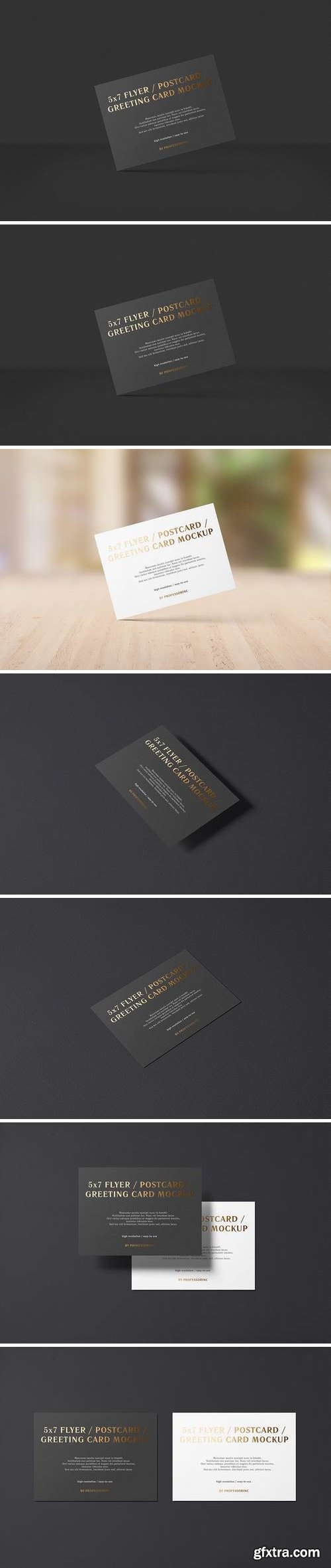 7x5 Landscape Flyer / Greeting Card Mockup