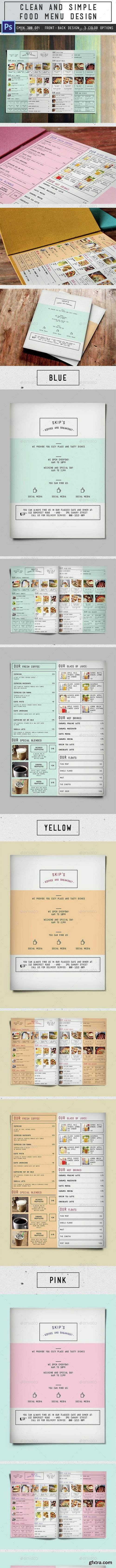 Graphicriver - Clean Simple Menu 15290349