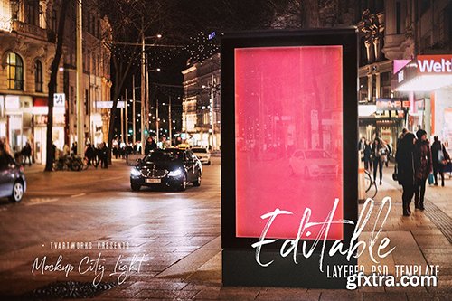 City Light Board Poster Mockup 26