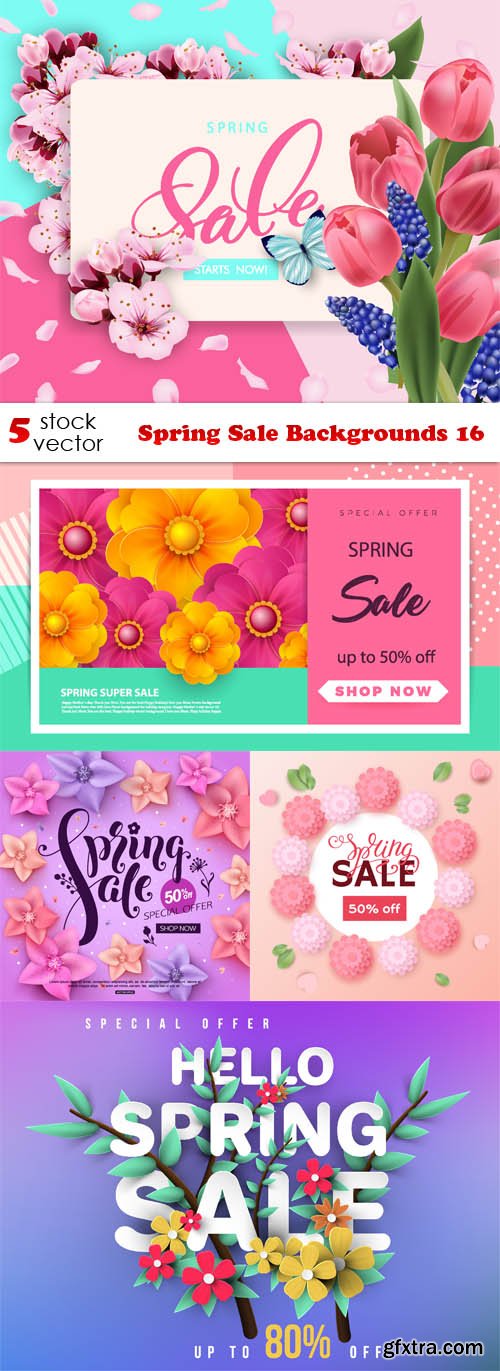 Vectors - Spring Sale Backgrounds 16