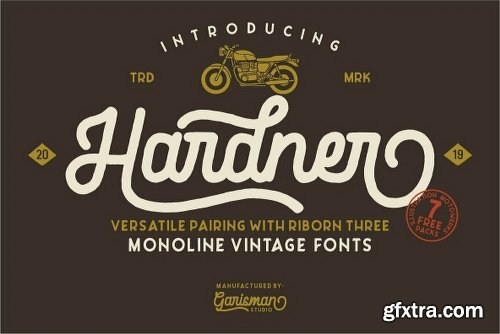 Hardner Font Family - 2 Fonts[