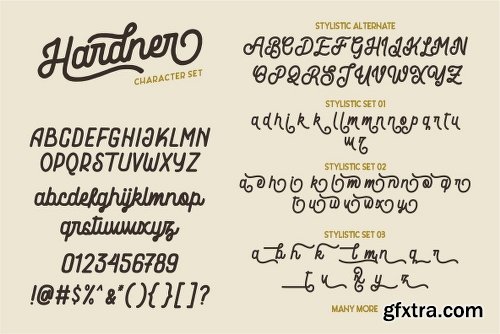 Hardner Font Family - 2 Fonts[