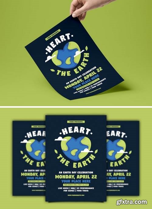 Heart the Earth ( Earth Day ) Flyer