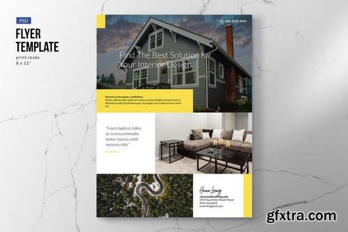 Elegant Property Interior Flyer Template