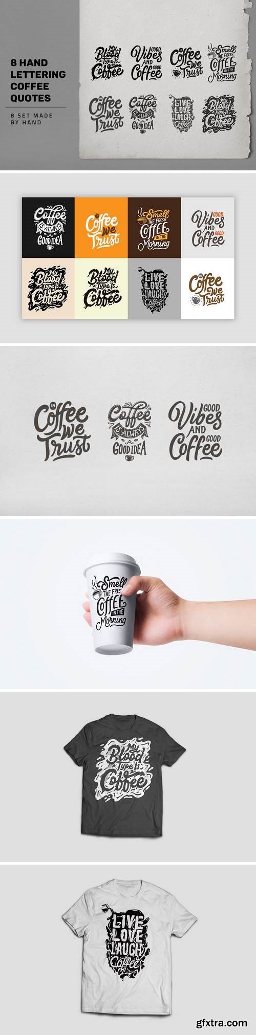 8 Hand Lettering Coffee Quotes